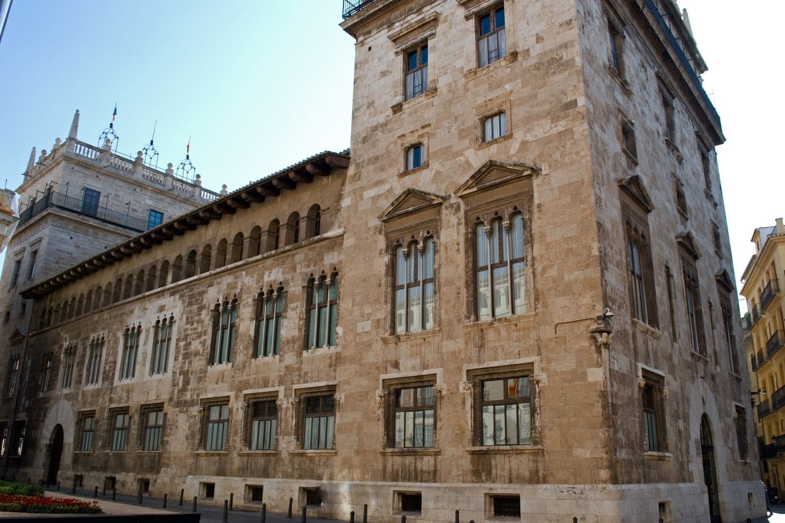 Le Palau de la Generalitat, siège du gouvernement valencien, dans la vieille ville de Valencia