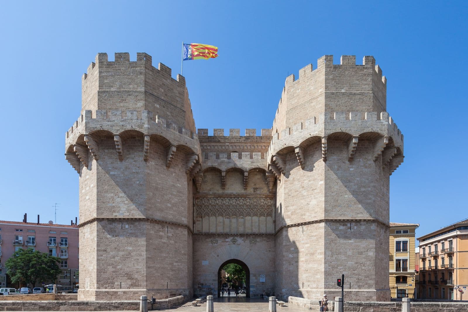 Les Torres de Serranos, l’ancienne porte de la vieille ville de Valencia